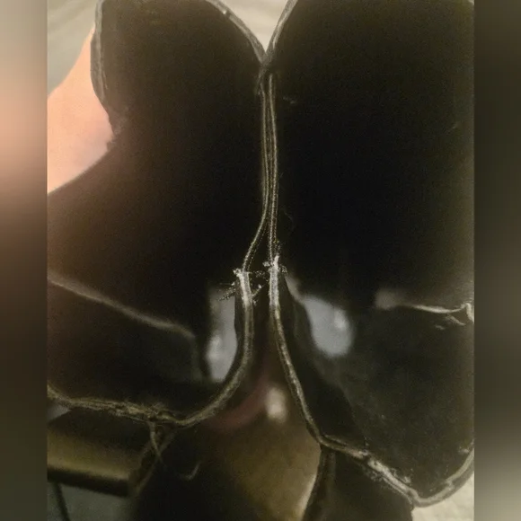 Simons Made In Italy Colourblock Chelsea Platform Purple/Black Boots - Picture 9 of 9